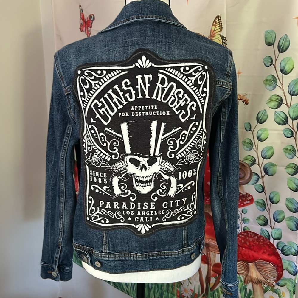 Upcycled denim jacket